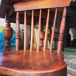 木製椅子修復　染色　オイルフィニッシュ